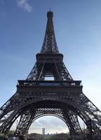 Vertical Panoramic view of Eiffel