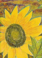 Yellow Sunflower Decorative Modern fine art painti
