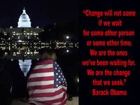 Barack Obama Change Inspiration quote.