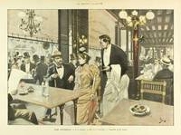 Le Monde Illustre 1892 - Cafe Scene