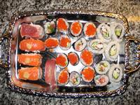 Hjemmelavet Sushi her til aften.
