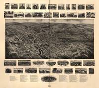 1907 Bristol, CT Bird's Eye View Panoramic Map