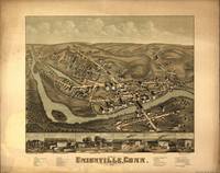 1878 Unionville, CT Bird's Eye View Panoramic Map