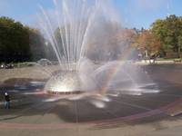 Rainbow at Seattle Center Fountain