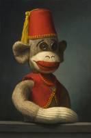 Portrait of a Monkey with Fez