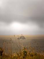 Tillamook Lighthouse on a cloudy day