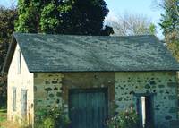 Stone cottage and roses