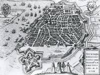 Map of Antwerp, 1598 (engraving)