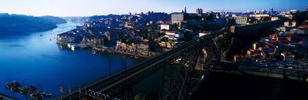 Skyline Douro River Ponte Dom Luis Bridge Porto P