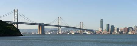 Suspension bridge across a bay Golden Gate Bridge