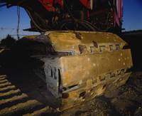 Close-up of a construction equipment