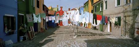 Clothesline in a street