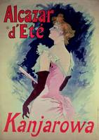 Poster advertising Alcazar d'Ete starring Kanjaro