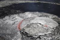 Overflowing lava lake in pit crater, Erta Ale volc