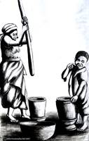 african-mum-with-a-kid-preparing-a-meal.gif