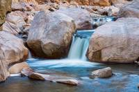 Rocky Mountain Canyon Waterfall