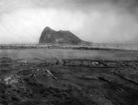 Gibraltar as seen from SPain, c1900