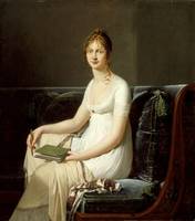 Robert-Jacques Lefevre - Portrait of a Woman Holdi