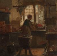 Kitchen, Matthijs Maris, 1859