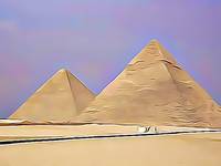 Cartoon pyramids