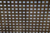 Wooden square grid