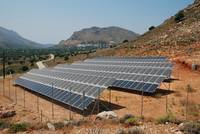 Solar energy bank on Tilos