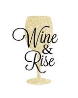 Wine and Rise Gold Sparkle