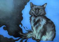 The Shadow Cat in Blue