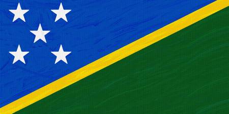 Flag of Solomon Islands ,  County Flag Painting ca