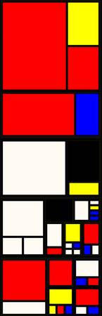 Piet Mondrian Abstract Color Combination No 2238 -