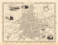Old Cork Ireland Map (1851) Vintage Corcaigh City