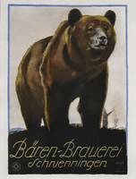 Baren- Brauerei - 1926 , Vintage Advertisement Pos