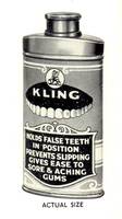 Kling Dental Plate Powder , Vintage Advertising16