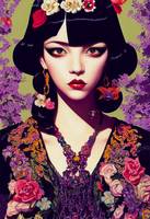 Anna  Sui  inspired  high  fashion  model  high  s