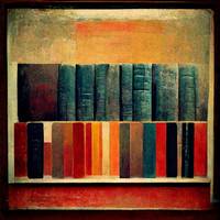 my  faith  in  books  abstract  acrilics  by  Roth