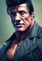 ultra  detailed  portrait  of  Sylvester  Stallone
