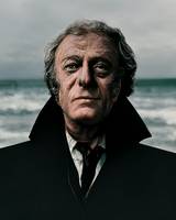 portrait  of  young  Michael  Caine  wearing  a  b