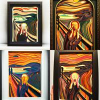 The Scream by Edvard Munch multi dimensional paper