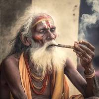 sadhu smoking chilum slums of mumbai 064579593b  6