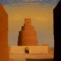 Samarra oil painting in the style of PAUL HENRY 7d