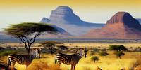 An  idyllic  rolling  countryside  in  Africa    T