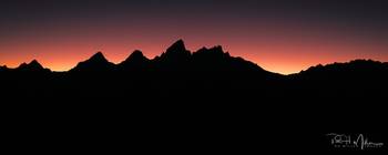 Teton Range in Silhouette