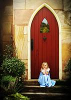 Girl At The Red Door