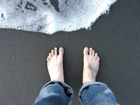 feet, beach