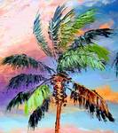 Palm Tree Colors by Mazz Original Paintings