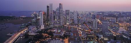 Financial District Skyline Singapore