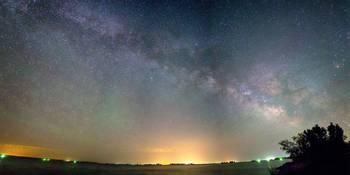 Rural Night Milky Way Sky Panorama