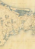 Vintage Map of Barnstable Massachusetts (1893)