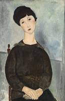 Amedeo Modigliani~La Chevelure noire, also said Je