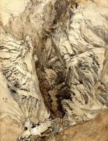 John Ruskin~Ravine at Maglans, Valley of Cluse